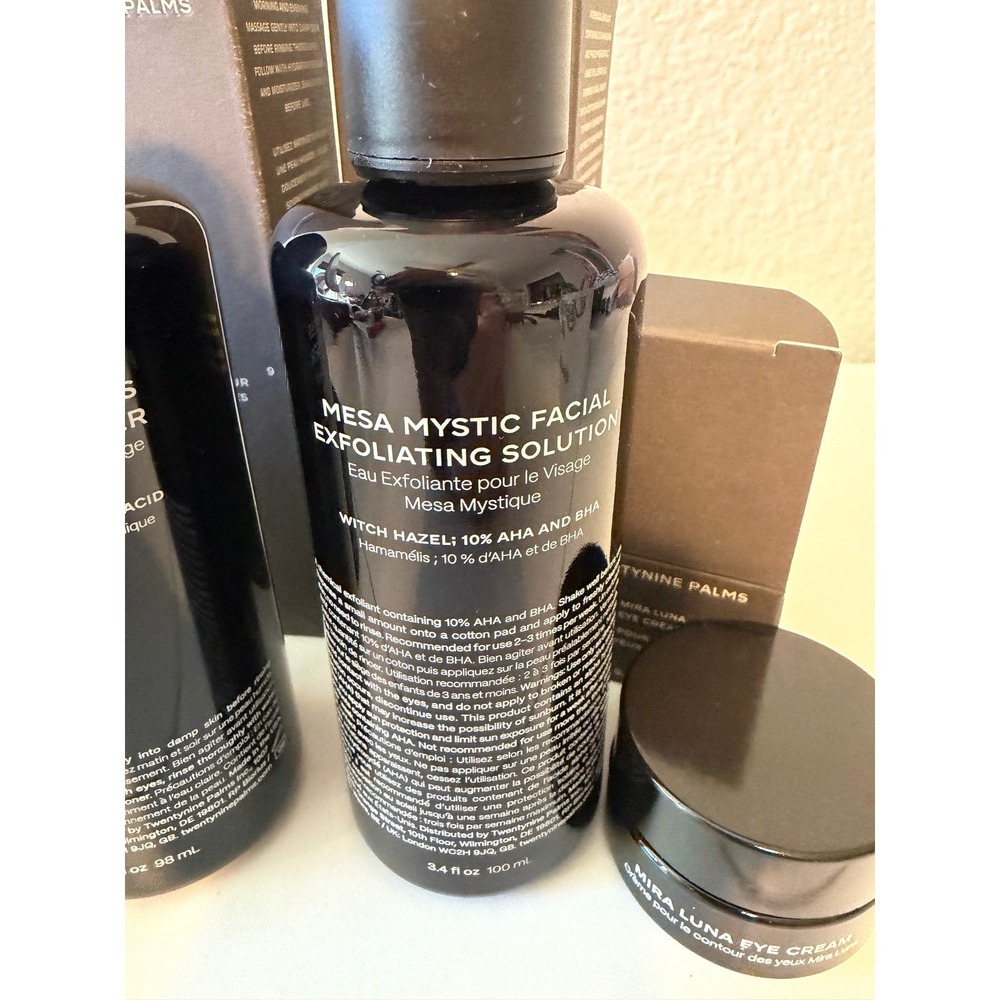 Twentynine Palms Skincare Set Cleanser Exfoliator Moisturizer Eye Cream NIB - Picture 3 of 8